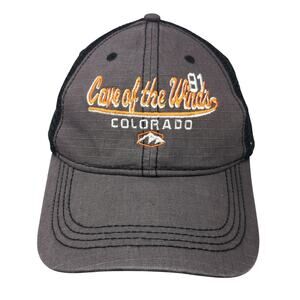 Cave Of The Winds Colorado Trucker Hat Gray One Size Adjustable Prairie Mountain